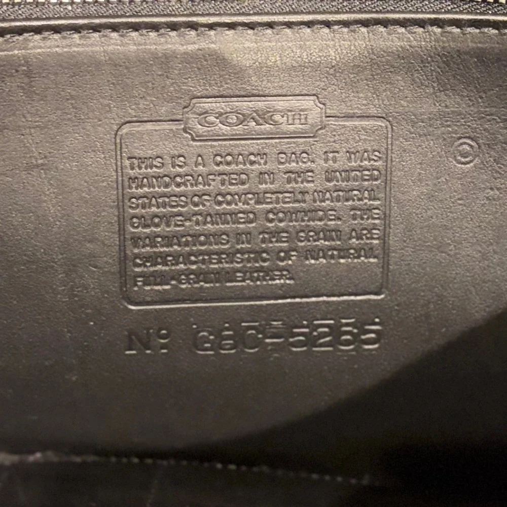 Vintage Coach Lexington Briefcase Black Leather Messenger Bag G6C-5266 USA Made